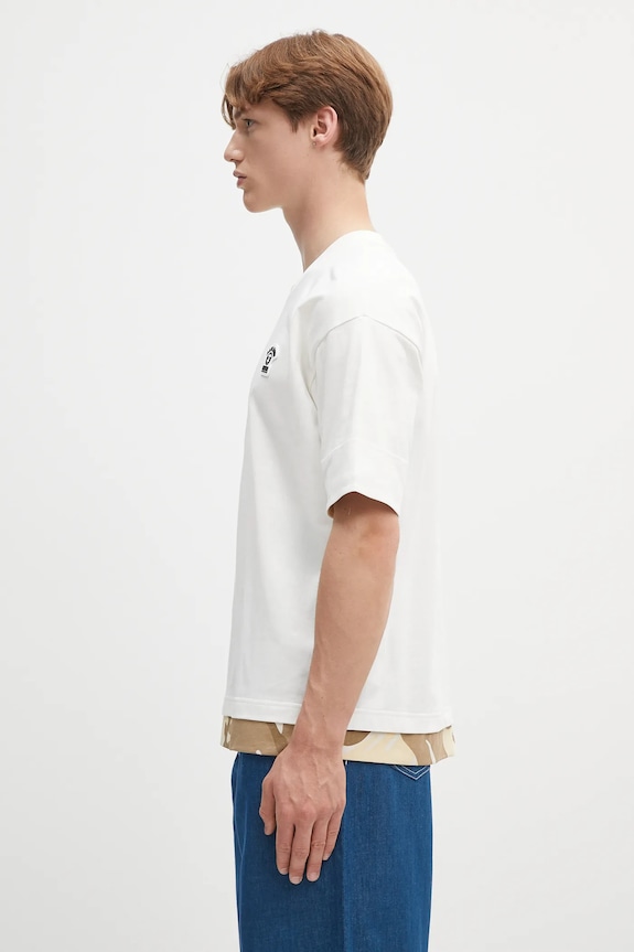 Хлопковая футболка AAPE Fancy Main AAPTEM1652XXO бежевый SS25