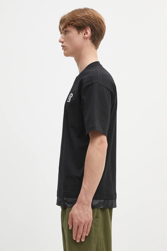 AAPE cotton t-shirt Fancy Main AAPTEM1652XXO black SS25