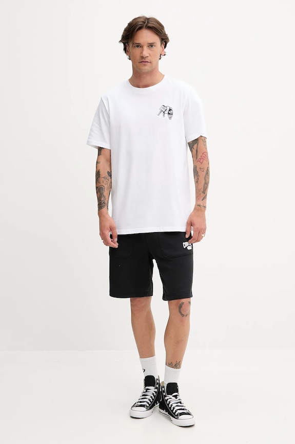 Converse t-shirt bawełniany 10027726.A02 biały SS25