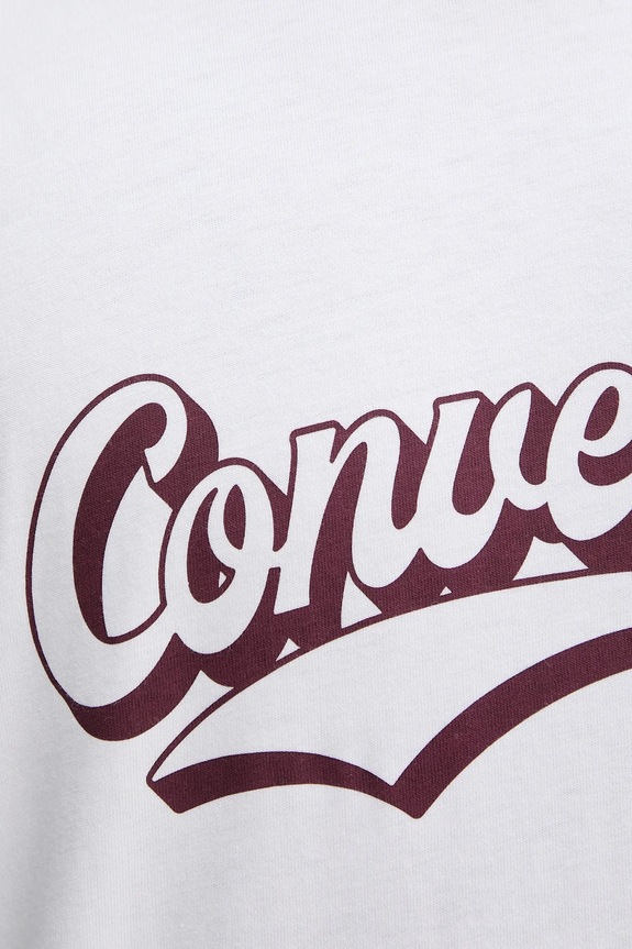Хлопковая футболка Converse 10027994.A06 белый