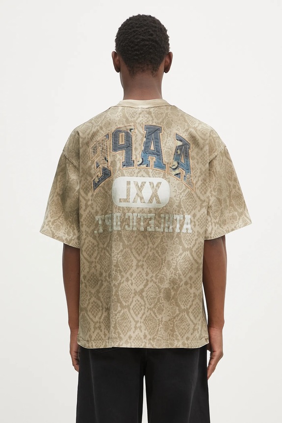 Одяг Бавовняна футболка AAPE Fancy Main AAPTEM1569XXN бежевий