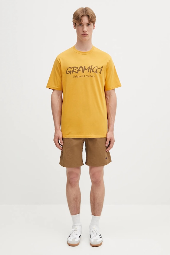 Tričko Gramicci Original Freedom Logo Tee G5SU.T175 žlutá