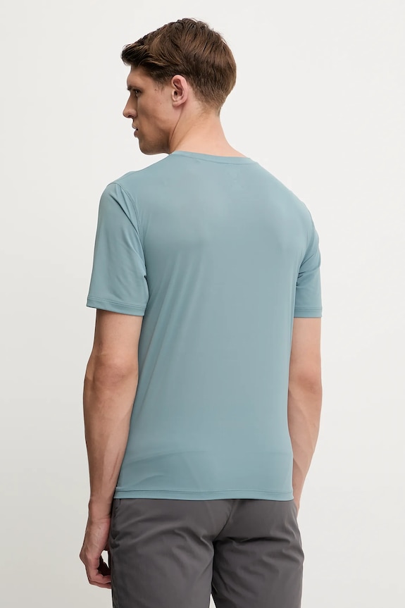 Odzież Rossignol t-shirt sportowy SIDELHORN RLNMY08 turkusowy