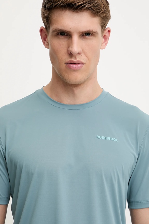 Rossignol t-shirt sportowy SIDELHORN turkusowy RLNMY08