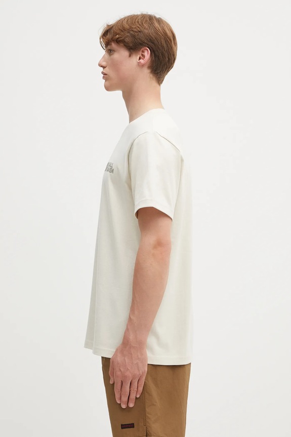Fjallraven tricou din bumbac Fjällräven Heavy Classic T-shirt F12600232 bej SS25
