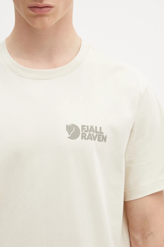 Fjallraven tricou din bumbac Fjällräven Heavy Classic T-shirt bej F12600232