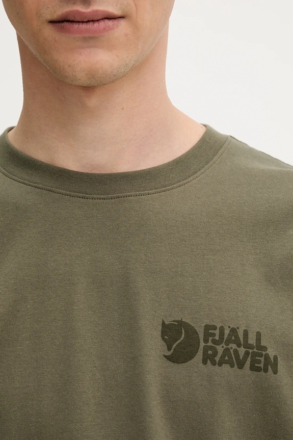 Fjallraven tricou din bumbac Fjällräven Heavy Classic T-shirt verde F12600232