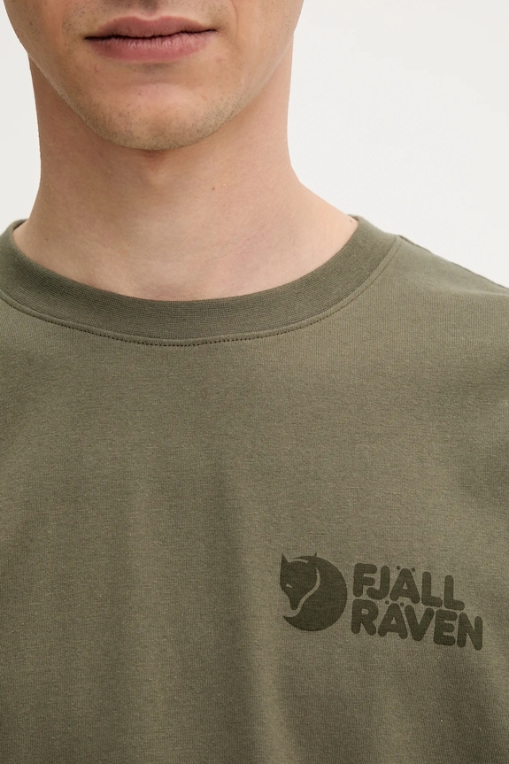 Fjallraven tricou din bumbac Fjällräven Heavy Classic T-shirt verde F12600232