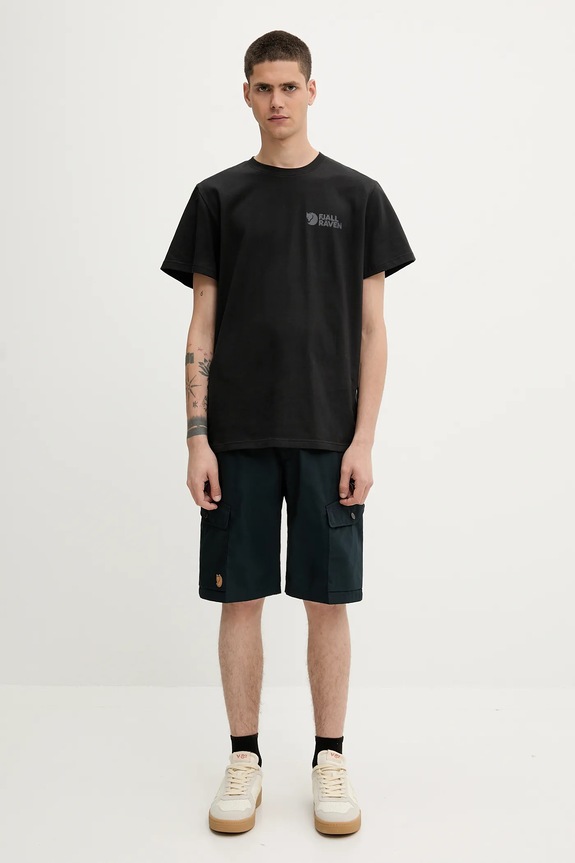 Хлопковая футболка Fjallraven Fjällräven Heavy Classic T-shirt F12600232 чёрный