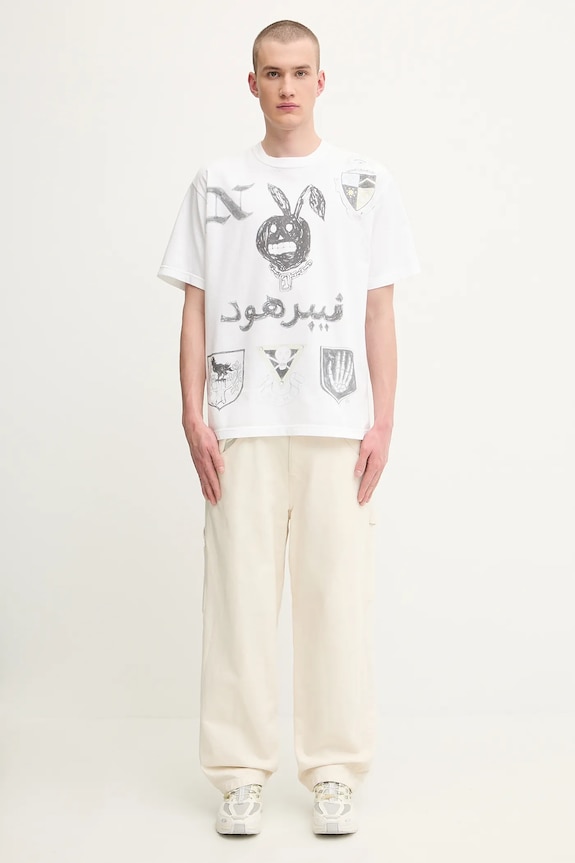 Бавовняна футболка NEIGHBORHOOD NH . TEE SS-17 251PCNH.ST17 білий