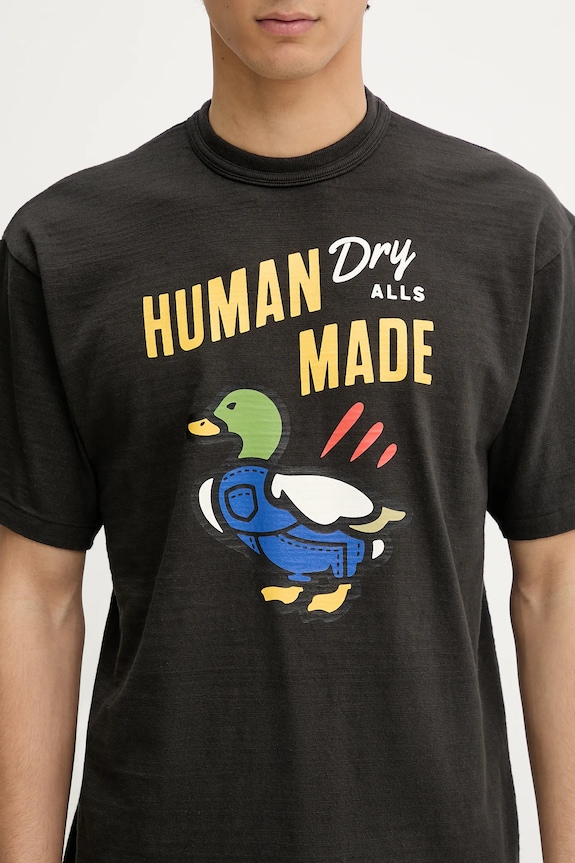 Бавовняна футболка Human Made чорний HM29TE006