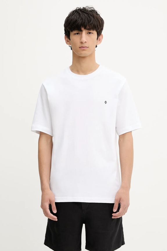 Samsoe Samsoe tricou din bumbac SAOTTO regular alb M25200076