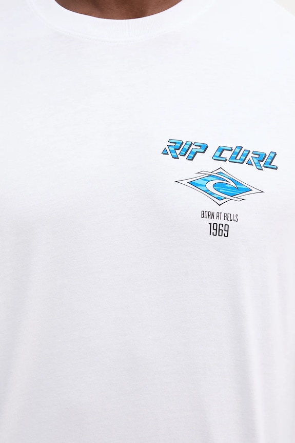 Бавовняна футболка Rip Curl 0CAMTE білий