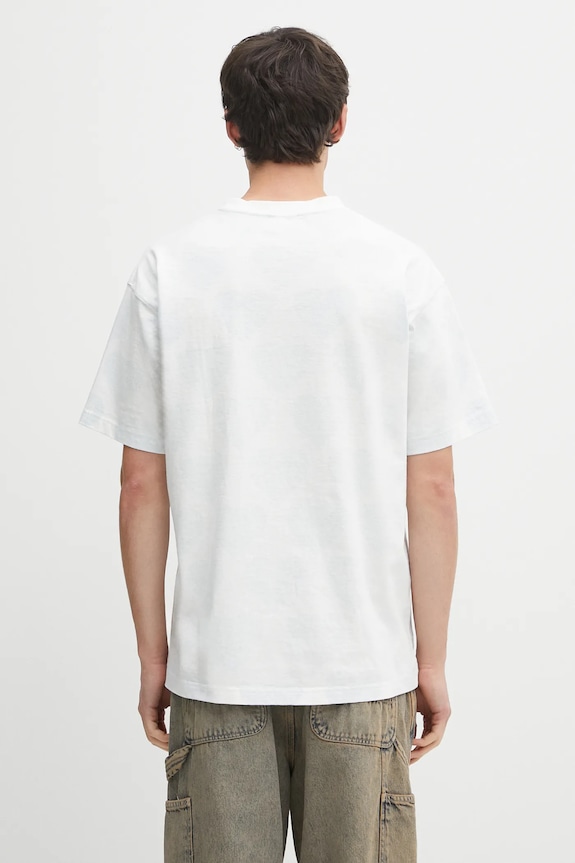 Îmbrăcăminte Human Made tricou reversibil din bumbac Knitted HM29CS034 alb