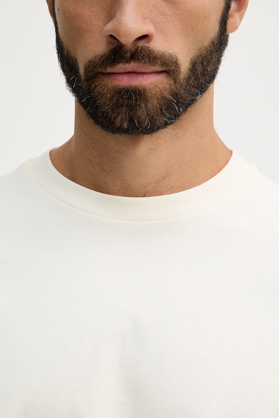 Lindbergh t-shirt bawełniany 30.400120 beżowy