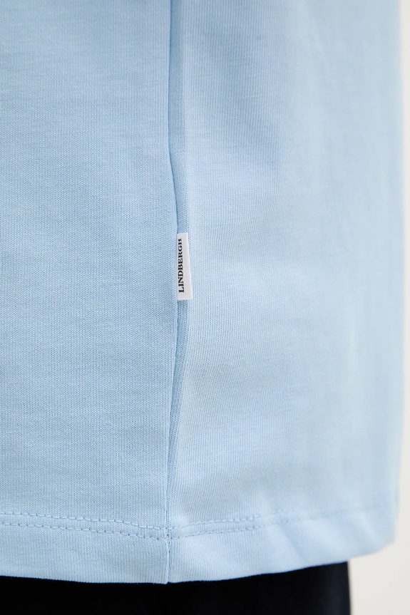 Lindbergh t-shirt bawełniany 30.400120 niebieski