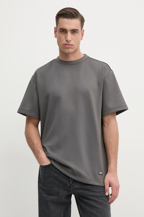 Μπλουζάκι Rains Sintra Fleece Tee 21800.13 γκρί SS25