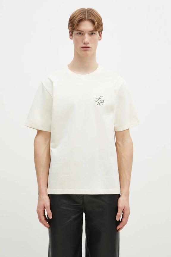 Bavlněné tričko Filling Pieces 74499849936 béžová