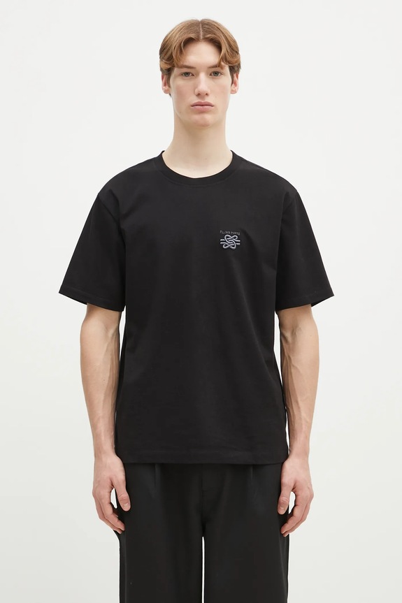 Bavlněné tričko Filling Pieces regular černá 74499861861