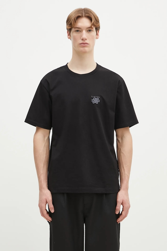 Bavlněné tričko Filling Pieces regular černá 74499861861