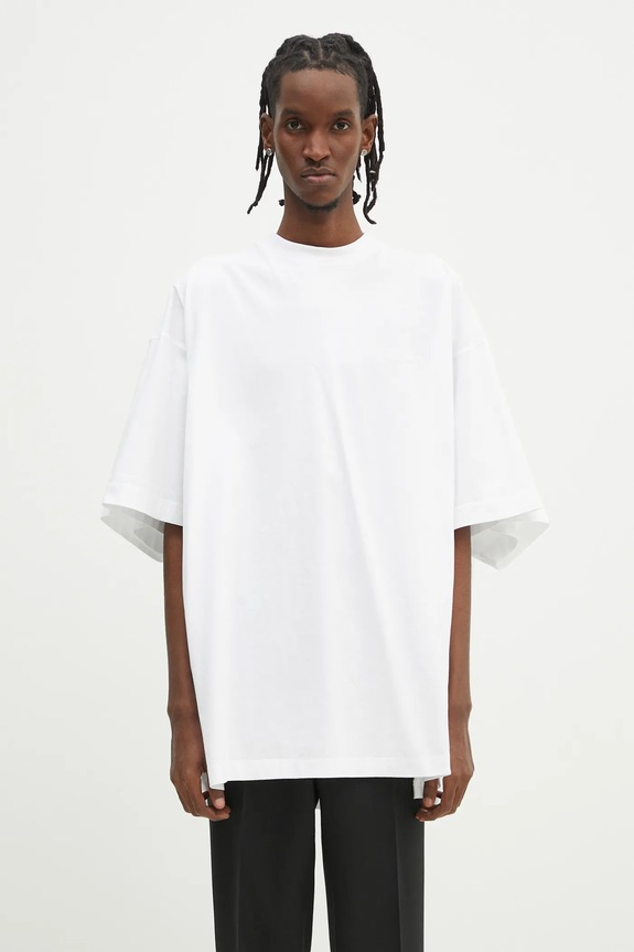 VETEMENTS cotton t-shirt Merged Double Oversized cotton white UA66TR635W