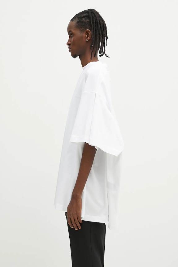 Clothing VETEMENTS cotton t-shirt Merged Double Oversized UA66TR635W white