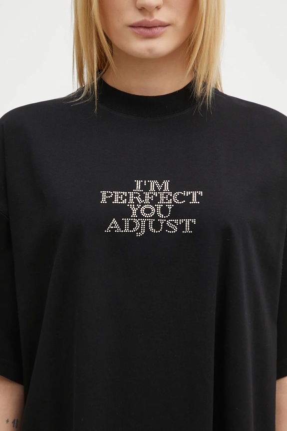 Bavlnené tričko VETEMENTS I'M Perfect You Adjust Regular UA66TR680B