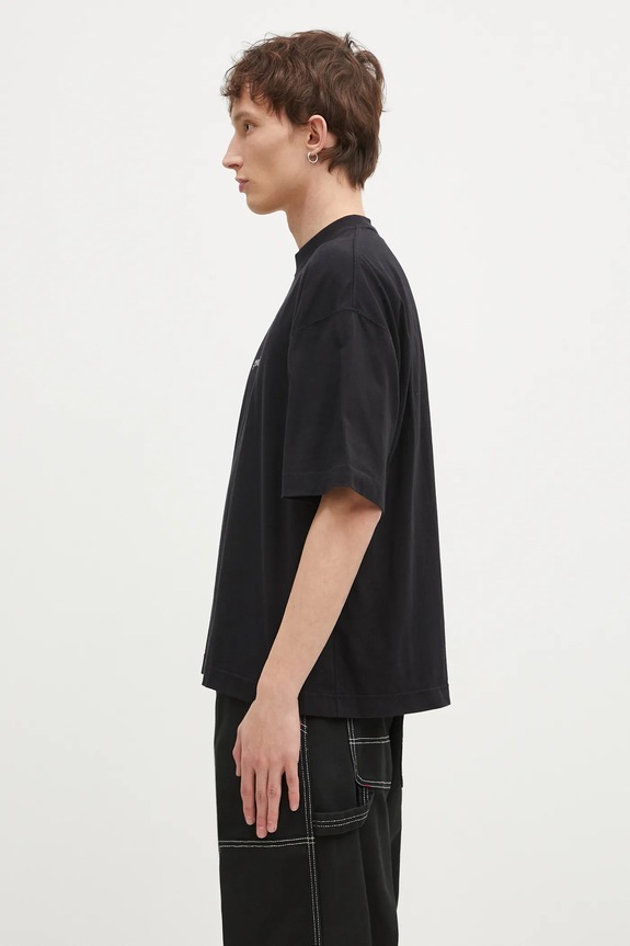 VETEMENTS cotton t-shirt God Is A Woman Cropped Boxy UA66TR725B black SS25