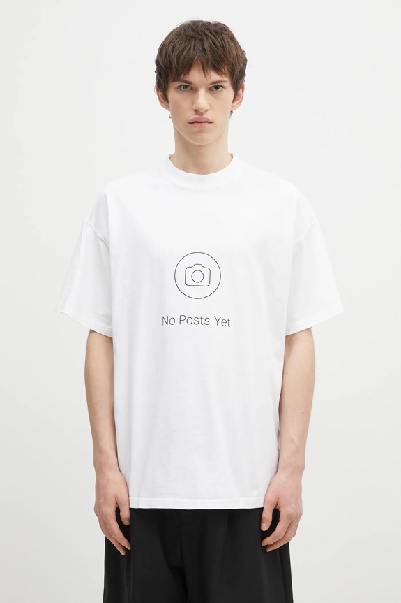 VETEMENTS cotton t-shirt No Posts Regular cotton white UA66TR730W
