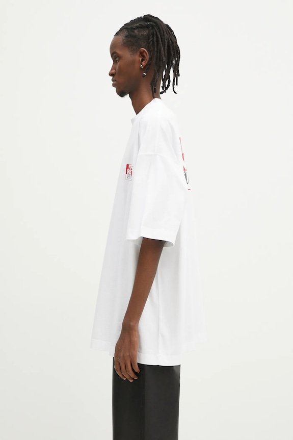 Clothing VETEMENTS cotton t-shirt For Rent Oversized UA66TR745W white