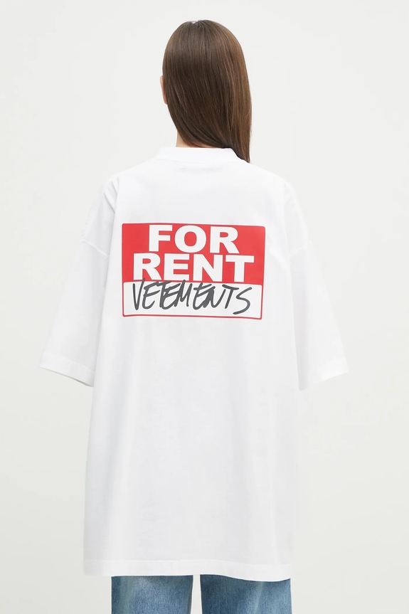 VETEMENTS cotton t-shirt For Rent Oversized UA66TR745W