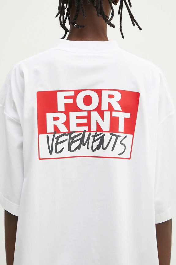VETEMENTS cotton t-shirt For Rent Oversized UA66TR745W