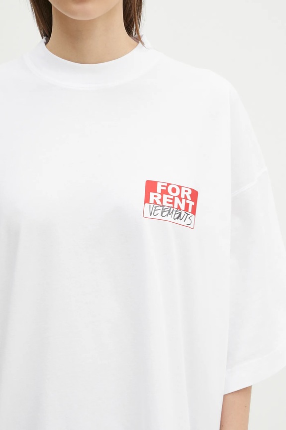 VETEMENTS cotton t-shirt For Rent Oversized UA66TR745W