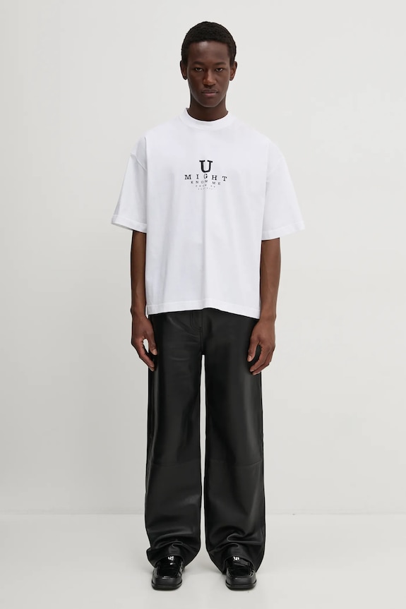 Хлопковая футболка VETEMENTS U Might Know Me Cropped Boxy UA66TR760W