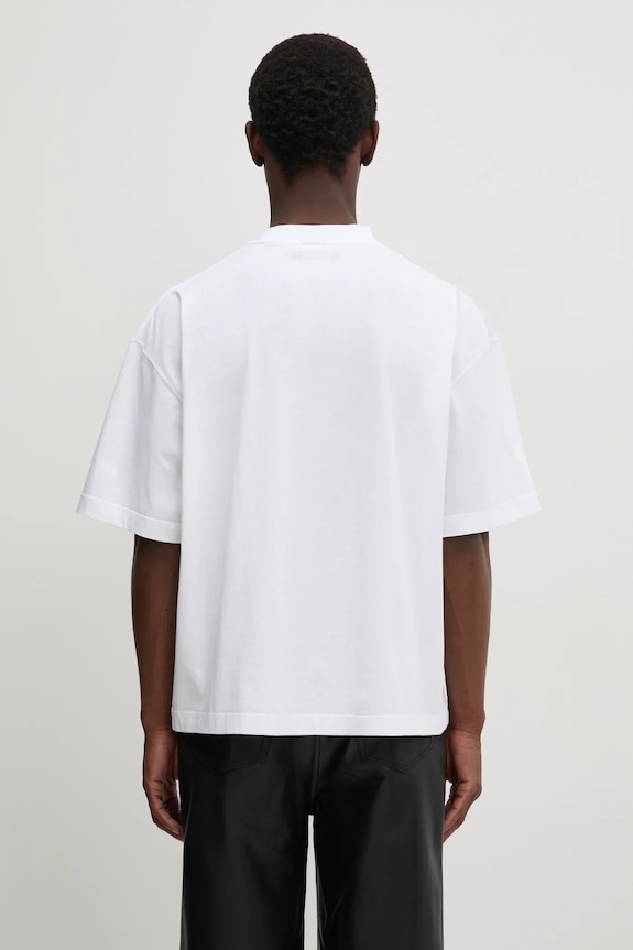 Хлопковая футболка VETEMENTS U Might Know Me Cropped Boxy UA66TR760W белый