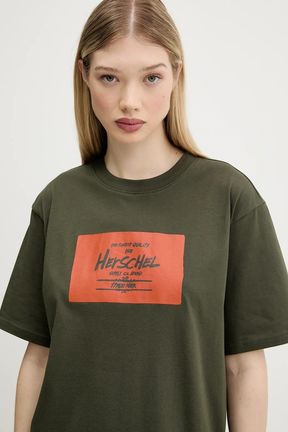 Βαμβακερό μπλουζάκι Herschel 50548.01572