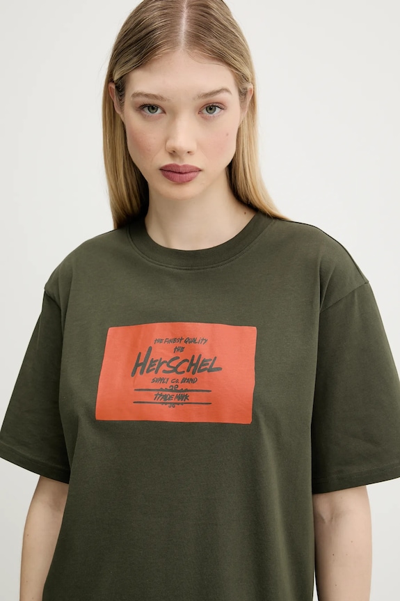 Βαμβακερό μπλουζάκι Herschel 50548.01572
