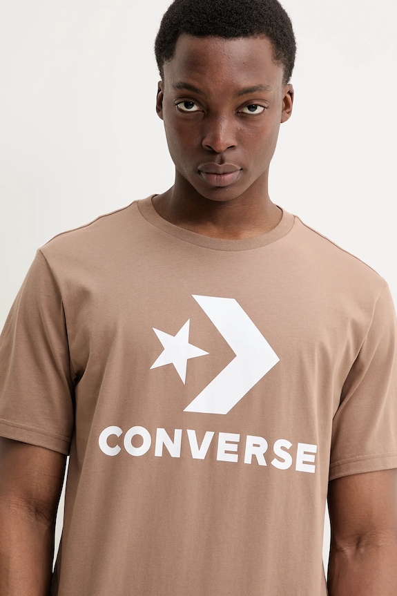 Βαμβακερό μπλουζάκι Converse 10025458.A39