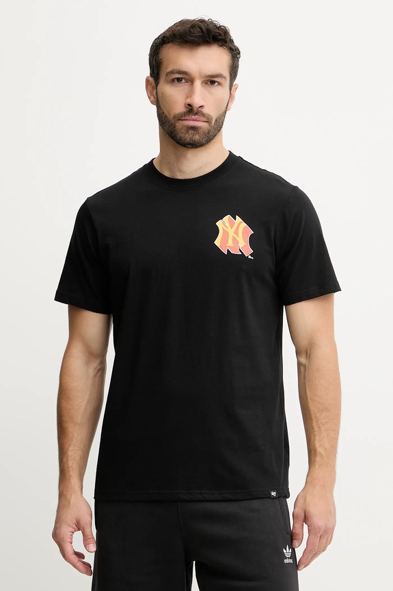Одяг Бавовняна футболка 47 brand MLB New York Yankees BB017TMMADL658109JK чорний