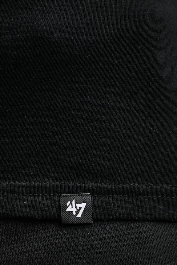 Бавовняна футболка 47 brand MLB New York Yankees BB017TMMADL658109JK чорний