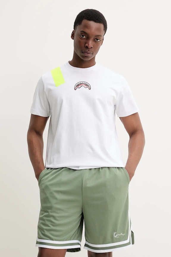 Sprayground t-shirt in cotone SP764 bianco SS25
