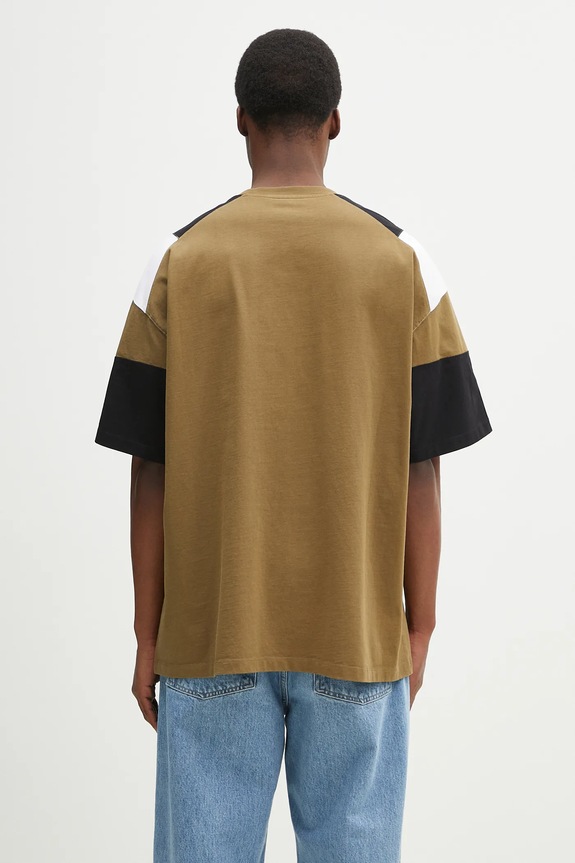 Martine Rose cotton t-shirt Oversized Panelled 630JE01411D green