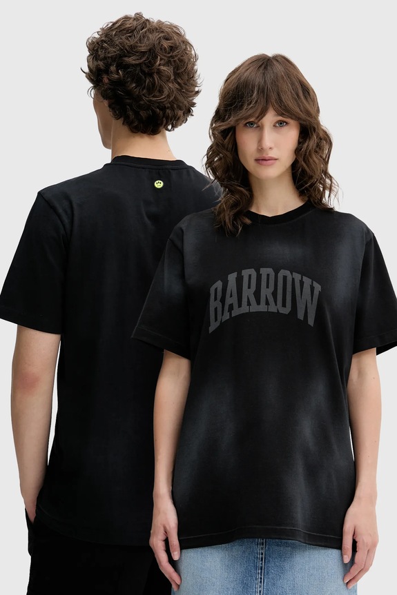 Barrow pamut póló pamut fekete S5BWUATH045