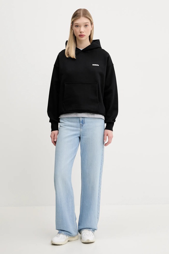 Βαμβακερό μπλουζάκι Barrow S5BWUATH087 γκρί