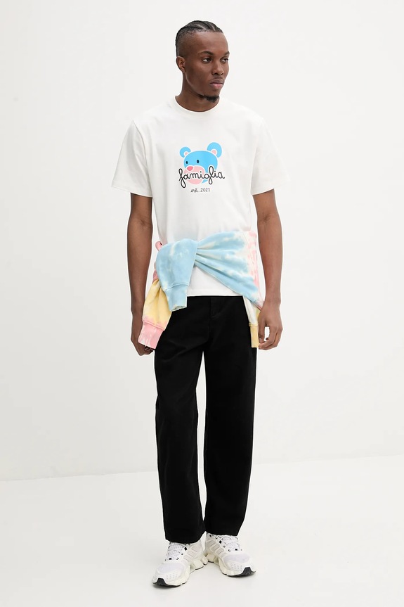 Inbetweeners t-shirt bawełniany S5TWUATH043 beżowy SS25