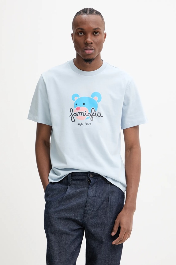 Inbetweeners tricou din bumbac S5TWUATH043 albastru