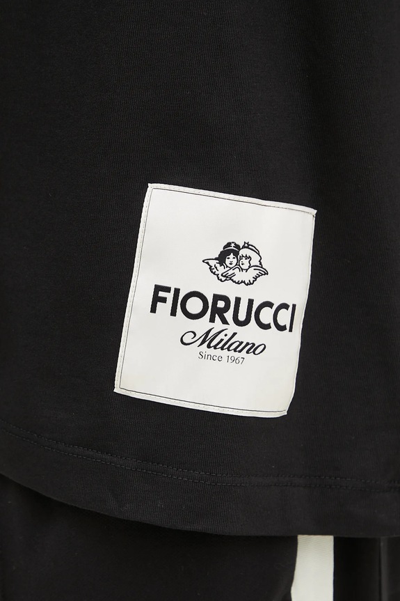 Fiorucci tricou din bumbac Logo Label Boxy Fit U02SPTSH103CJ01BK01