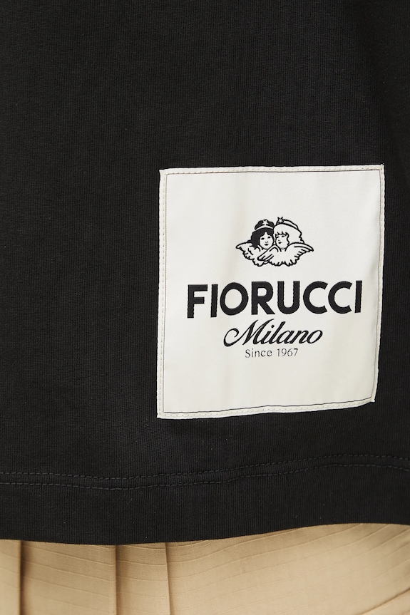 Fiorucci tricou din bumbac Logo Label Boxy Fit U02SPTSH103CJ01BK01