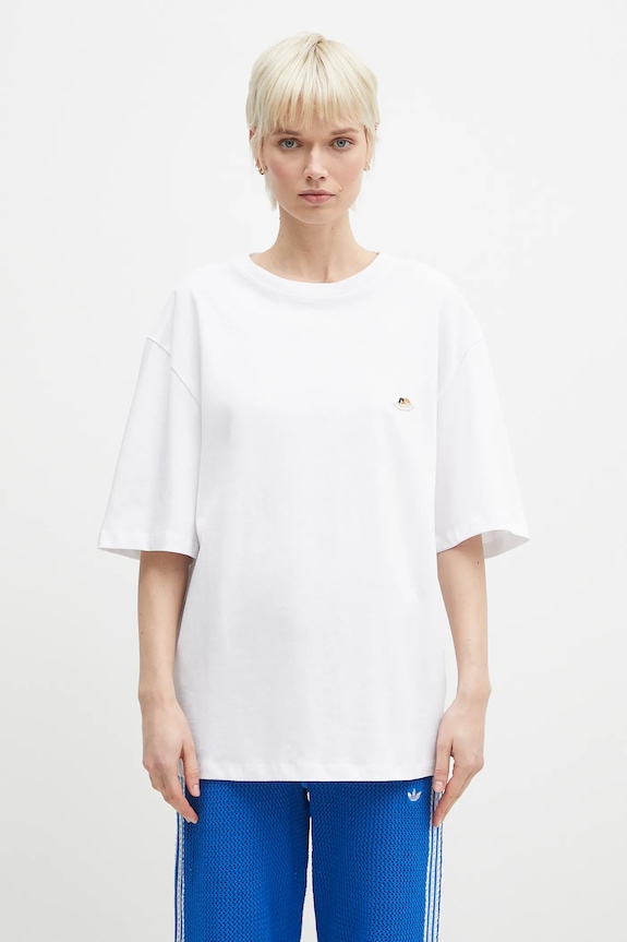 Pamučna majica Fiorucci Angel Patch Relaxed Fit U02SPTSH101CJ01WH01 bijela SS25