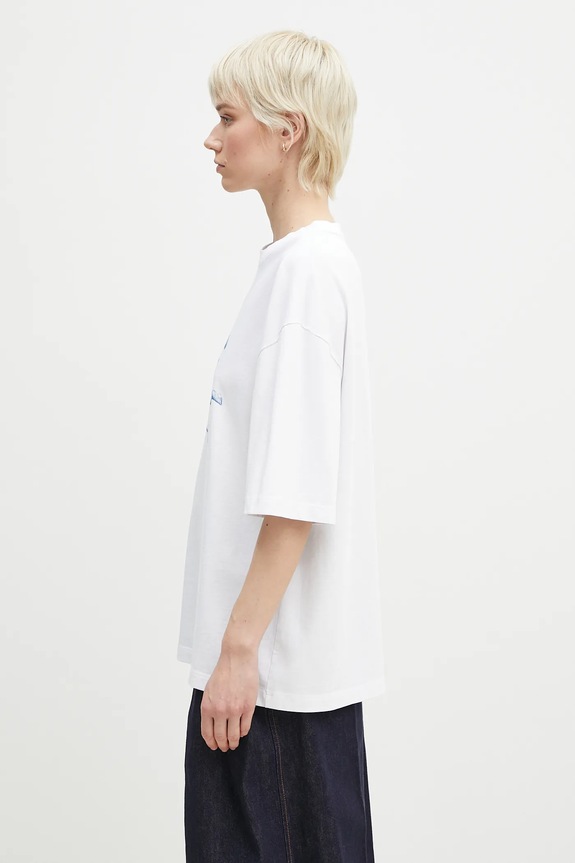 Pamučna majica Fiorucci Cupid Print Relaxed Fit bijela U02SPTSH101CJ01WH08